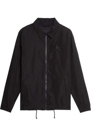 Lyle & Scott Jassen, Heren, Zwart, M, Nylon, Jassen Nylon Emblem Coach Jacket