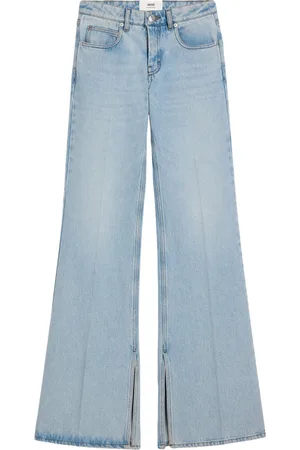 Ami Jeans, Dames, Blauw, W30, Katoen, Blauwe Flared-leg Casual Jeans