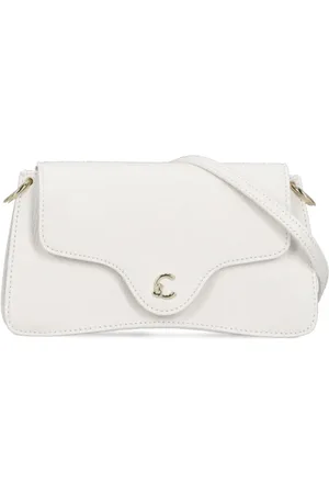 Coccinelle Tassen, Dames, , ONE Size, Leer, Ivoor Pebbled Leren Handtas voor Vrouw