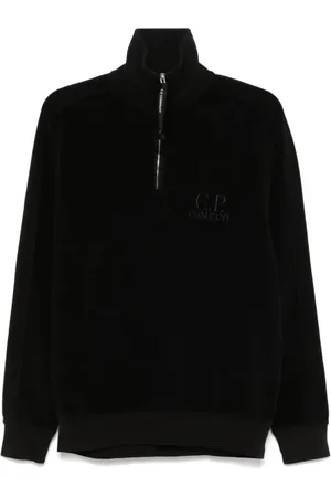 C.P. Company Sweatshirts & Hoodies, Heren, Zwart, XL, Katoen, Casual Zwarte Katoenen Trui