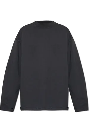Balenciaga Tops, Heren, Zwart, L, Katoen, Lange mouwen T-shirt