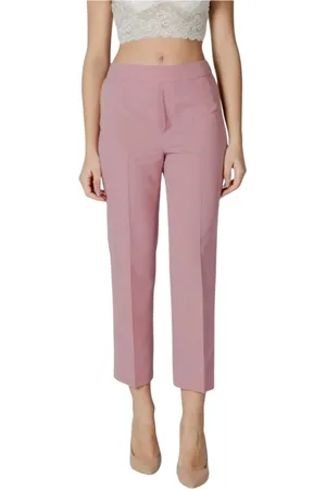 Liu Jo Broeken, Dames, Roze, L, Elastische taillebroek voor dames