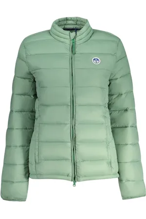North Sails Jassen, Dames, Groen, S, Groene Polyamide Jas met Logo