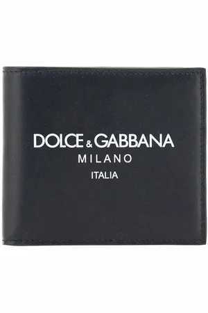 Dolce & Gabbana Accessoires, Heren, Zwart, ONE Size, Leer, Monogram Billfold Portemonnee