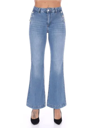 Liu Jo Jeans, Dames, Blauw, W29, Katoen, Flare Jeans voor Vrouwen