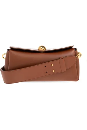 Ami Tassen, unisex, Bruin, ONE Size, Leer, Schoudertas