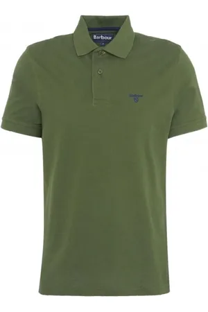Barbour Tops, Heren, Groen, XL, Katoen, Lichtgewicht Sportpolo - Groen