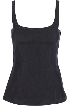 Marni Tops, Dames, Zwart, S, Katoen, Zwarte Top voor Vrouwen