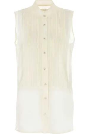 CO Blouses & Shirts, Dames, , S, Katoen, Ivoor Katoenmix Overhemd