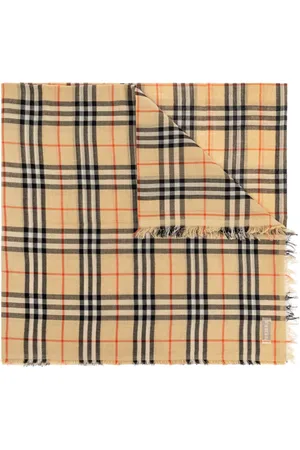 Burberry Accessoires, unisex, , ONE Size, Katoen, Sjaal met ruitpatroon