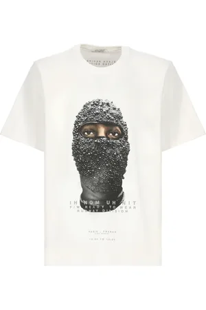 Ih Nom Uh Nit Tops, Heren, Wit, M, Katoen, Wit Katoenen T-shirt met Print