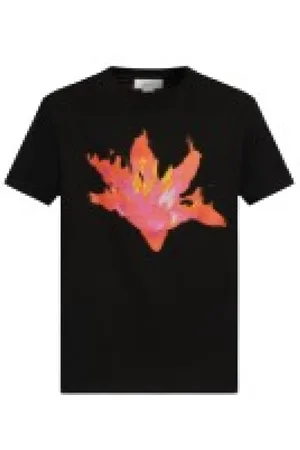 Alexander McQueen Tops, Heren, Zwart, XL, Katoen, Casual Katoenen T-shirt