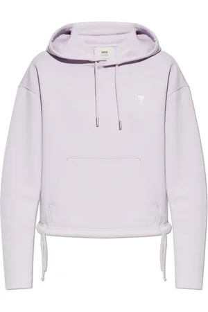 Ami Sweatshirts & Hoodies, Dames, Paars, S, Katoen, Hoodie