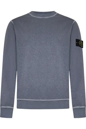 Stone Island Sweatshirts & Hoodies, Heren, Blauw, L, Heldere Blauwe Trui Stijlvolle Mode