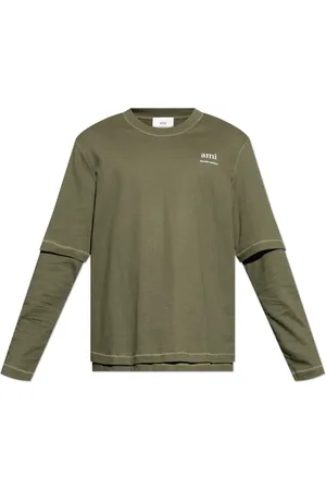 Ami Tops, Heren, Groen, 2Xl, Katoen, T-shirt met logo
