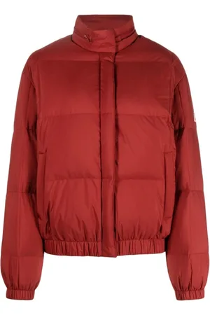 Kenzo Jassen, Dames, Rood, L, Polyester, Rode Puffer & Donsjas