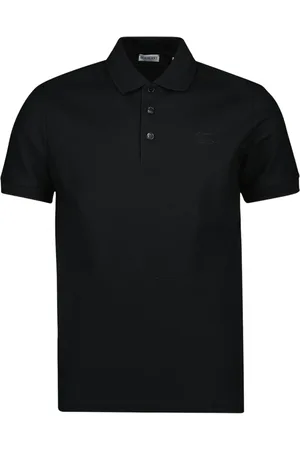 Burberry Tops, Heren, Zwart, M, Katoen, Katoenen Polo Shirt Klassiek Logo Geborduurd
