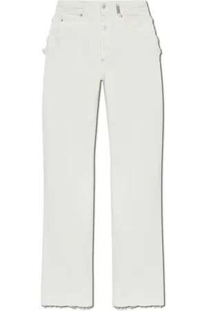 Alexander McQueen Jeans, Heren, Wit, L, Katoen, Jeans met vintage effect