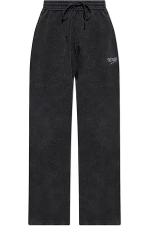 Balenciaga Broeken, Heren, Zwart, XS, Katoen, Trainingsbroeken met vintage effect
