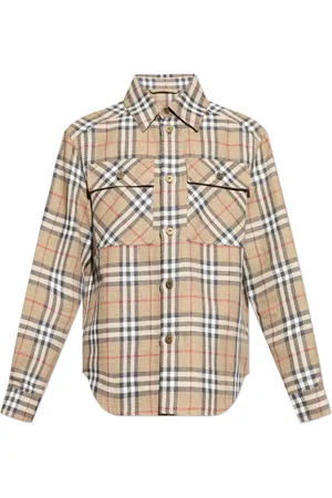 Burberry Overhemden, Heren, , L, Katoen, Geruit patroon overhemd