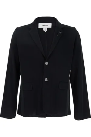 LARDINI Jassen, Heren, Zwart, L, Katoen, Zwart Gebreid Jack