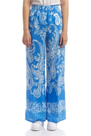 SEVENTY BY SERGIO TEGON Broeken, Dames, Blauw, M, Joggingbroek met Bandana Print