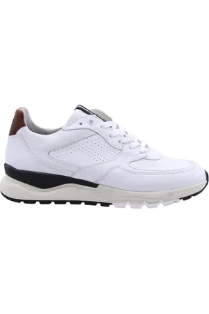Floris van Bommel Schoenen, Heren, Wit, 42 EU, Sportieve Sneaker DE Treener 02.03