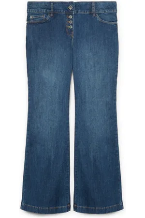 Fiorella rubino Jeans, Dames, Blauw, 6Xl, Katoen, Uitlopende jeans