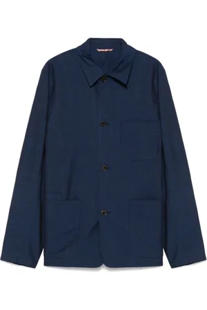 Paul Smith Jassen, Heren, Blauw, XL, Blauwe Knoopjas Borstzak