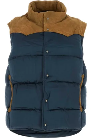 VISVIM Jassen, Heren, Blauw, L, Rayon, Blauwe Rayon Donsjas