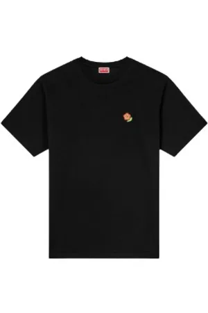 Kenzo Tops, Dames, Zwart, L, Katoen, Casual Katoenen T-shirt
