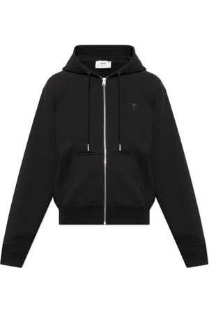 Ami Sweatshirts & Hoodies, Heren, Zwart, 2Xs, Katoen, Sweatshirts & Hoodies