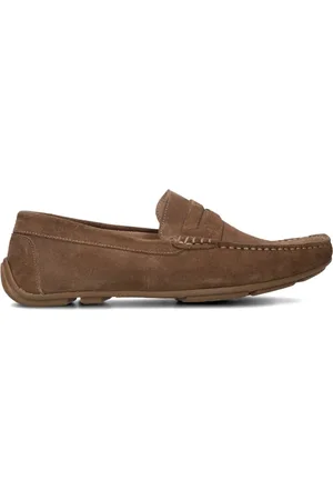 Stefano Lauran Schoenen, Heren, Bruin, 41 EU, Linnen, Heren Stijlvolle Loafers