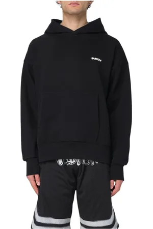 BARROW Sweatshirts & Hoodies, Heren, Zwart, L, Katoen, Katoenen Logo Print Sweater