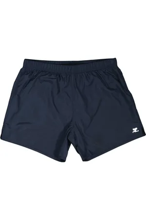 Courrèges Badkleding, Heren, Blauw, S, Blauwe Logo Zwemshorts Lente-Zomer 2025