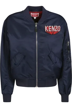 Kenzo Jassen, Dames, Blauw, S, Bomberjacks, Klassieke Stijl