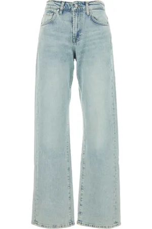 7 for all Mankind Jeans, Dames, Blauw, W32, Denim, Stretch Denim Tess Jeans