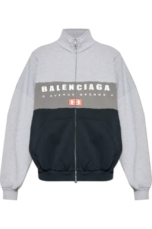Balenciaga Sweatshirts & Hoodies, Heren, Grijs, M, Katoen, Sweatshirts & Hoodies