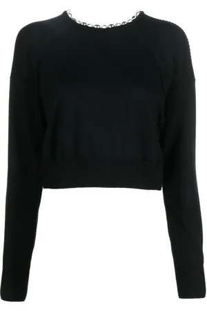 Paco rabanne Truien, Dames, Zwart, L, Wol, Sweatshirts