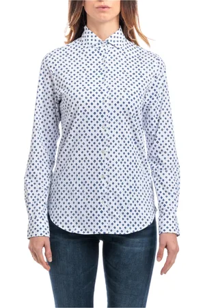 Xacus Blouses & Shirts, Dames, Wit, S, Stijlvolle Shirt voor Mannen
