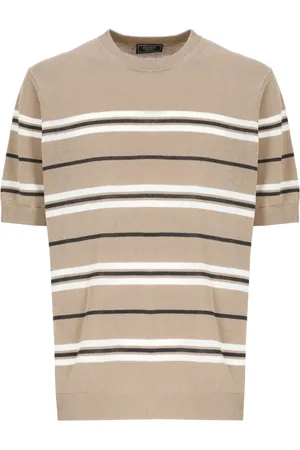 PESERICO SIGN Tops, Heren, , M, Katoen, Gestreept T-shirt en Polo