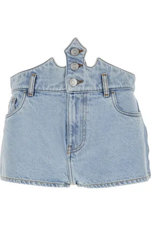 COPERNI Korte broeken, Dames, Blauw, M, Denim, Disney Kroon Denim Shorts