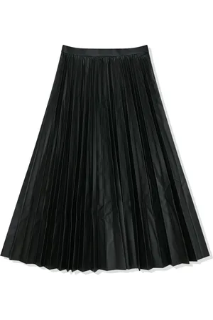 JUNYA WATANABE Rokken, Dames, Zwart, S, Zwarte Organdy Geplooide Rok
