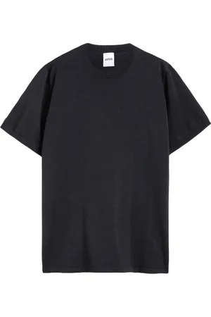 Aspesi Tops, Heren, Zwart, L, Katoen, Zwarte Katoenen Crew Neck T-shirt