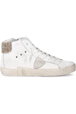 Philippe model Schoenen, Dames, Wit, 39 EU, Katoen, Sneakers Prsx Tennis