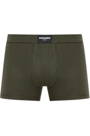 Dsquared2 Ondergoed, Heren, Groen, L, Katoen, Boxershorts met logo