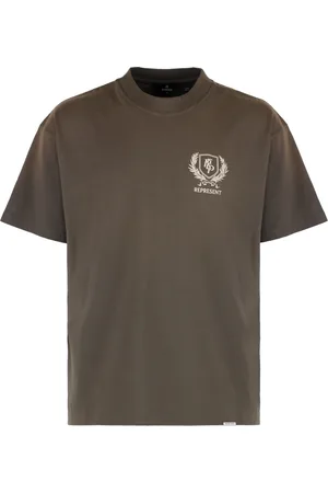 Represent Tops, Heren, , 2Xl, Katoen, Geribbelde crew-neck T-shirt van katoen