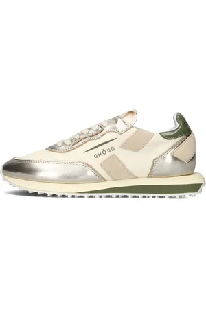 Ghoud Schoenen, Dames, Veelkleurig, 40 EU, Leer, Groene Rush Soft Low Dames Sneakers