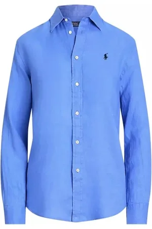Ralph Lauren Blouses & Shirts, Dames, Blauw, S, Stijlvolle Shirt