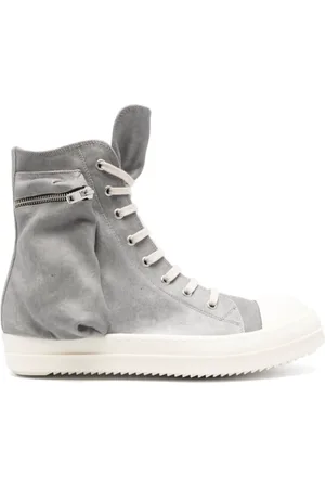 Rick Owens Schoenen, Heren, Grijs, 41 EU, Denim, Cargo Sneakers